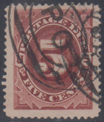 US J18 Postage Dues VF - XF Used Jumbo - Deep Rich Color cv $62.50++