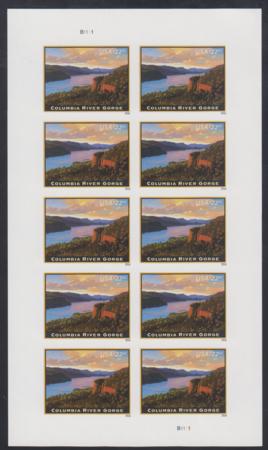 US 5041a Modern Imperf Columbia River Gorge Full Sheet - Extremely Scarce