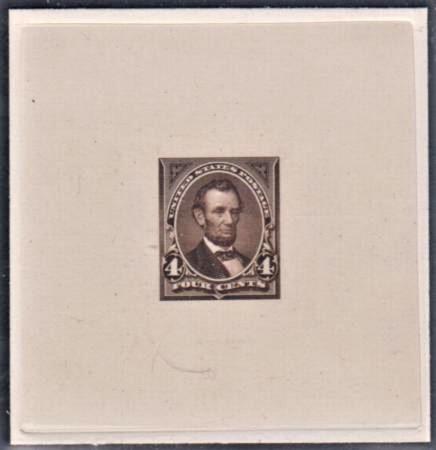 US 254E-3 Reduced Large Die Proof in India - Extremely Rare cv $1,500