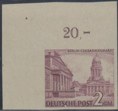 German Occupation - Berlin 9N58 Mint 2m Perf on Greenish Paper, NGAI, cv $585