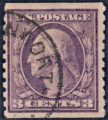 US 456 Washington / Franklin F - VF Used Clear Watermark - Light CDS Cancel cv $170