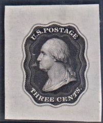US 11E10b VF Mint Essay In Black cv $200