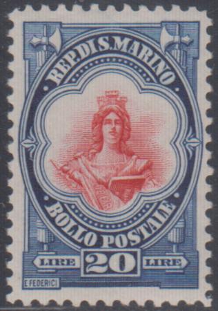 Italy San Marino 133 VF LH cv $325