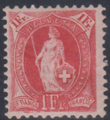 Switzerland 97a F - VF Mint LH Guinand Cert cv $620