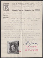 Switzerland 97a F - VF Mint LH Guinand Cert cv $620