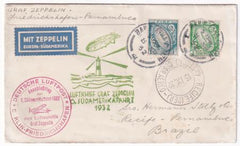 Ireland 1932 6th South America Zeppelin Flight on VF Cover