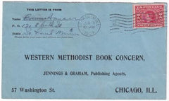 US 1909 370 FDC from St. Paul on blue  Cover, with Certificate