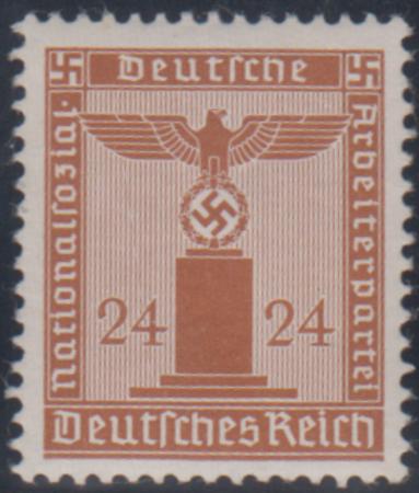 Germany 520 Var VF Mint Horizontally Ribbed Gum cv $410