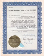 US 1923 567 FDC from San Francisco with Certificate