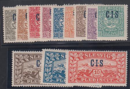 Schleswig O1, 3-12, 14, Mint LH All Signed Bloch cv $1,598
