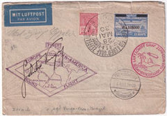 Brazil 1930 Zeppelin Flight, Rio - Friedrichshafen, Signed by Pres. Vargas