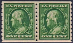 US 392 Washington / Franklin VF - XF Mint NH Pair cv $200