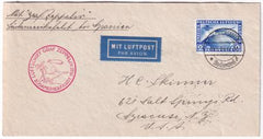 Germany 1930 Zeppelin So. Am. Flight Cover with C38