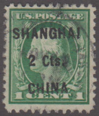 US Shanghai Overprint K17 F - VF Used S-O-N CDS Cancel