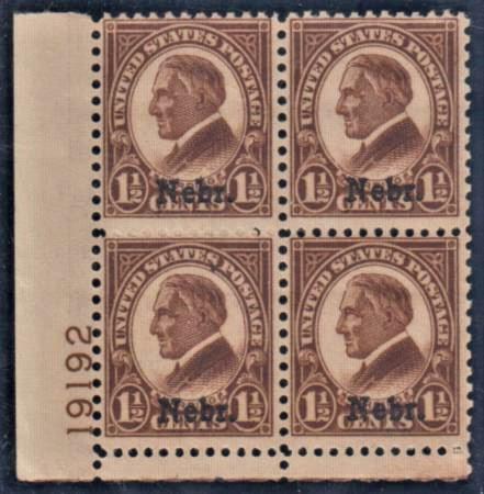 US 670 F - VF NH Plate Block cv $95