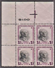 US 832 F - VF Mint NH UL Corner Block
