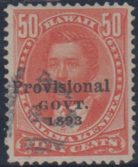 US Possessions - Hawaii 72 VF Used cv $120