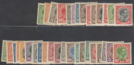 Denmark 97 - 131 LH F - VF++ Complete Set cv $1,082