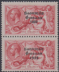 Ireland 78a F - VF Mint LH Vertical Pair, NH Wide Setting on bottom cv $700