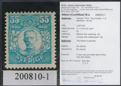 Sweden 90 VF Mint LH 55 Ore Light Blue - New Obermuller Cert cv $2,100