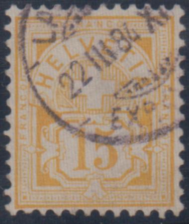 Switzerland 81 VF Used - Bright Color, Neat CDS Cancel cv $375
