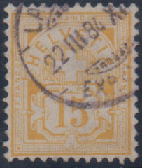Switzerland 81 VF Used - Bright Color, Neat CDS Cancel cv $375