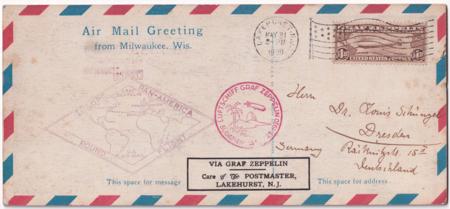 US 1930 C14 F-VF on Legal Sized PPC of Milwaukee View