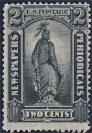 US PR9 Newspaper Fine Unused No Gum cv $120