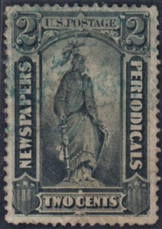 US PR9 Newspaper VF Used Handstamp Cancel - Thin cv $125