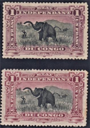 Belgian Congo 24, 24a VF Unused H cv $530