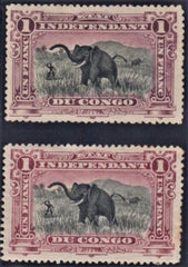 Belgian Congo 24, 24a VF Unused H cv $530
