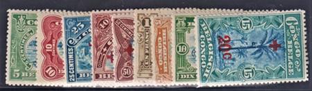 Belgian Congo B1-9 F - VF LH cv $222.55