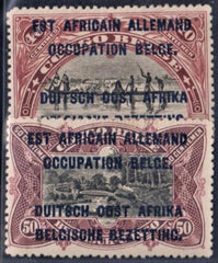 Belgian German East Africa N21-22 VF H Key Values to Set cv $47.50