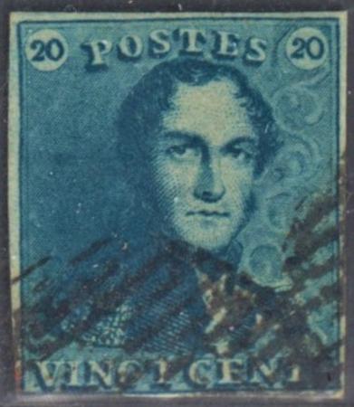 Belgium 2 VF Used 4 Margins cv $57.50