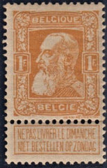 Belgium 90 VF Mint LH cv $110