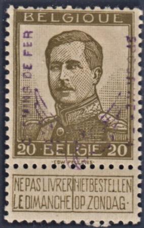 Belgium Q53a F - VF Mint LH - Very Scarce! Kaiser Cert cv $900