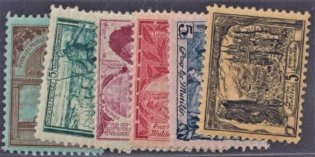 Belgium E1 - E6 F - VF NH cv 42