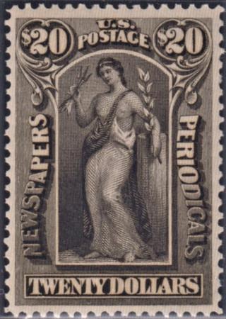 US PR123 Newspaper VF - XF Unused NH PSE 85 Cert cv $145