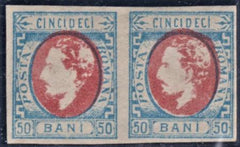 Romania 42 VF Unused OG, LH Pair - Fresh! cv $300