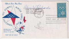 US 1146 FDC  Signed by Olympic Gold Medalist  Alma W. Richards