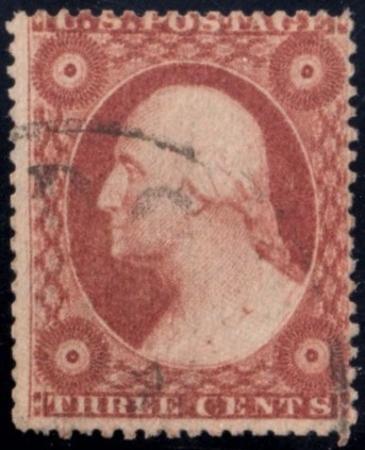 US 26A Early Classics Fine Used Light Cancel - I.D. Verified by 3c 1857 Expert cv $150