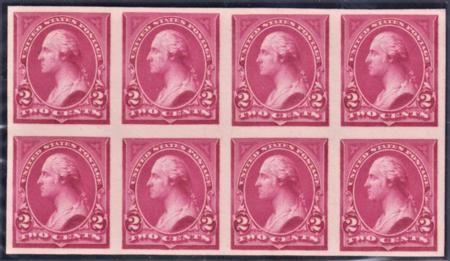 US 248P4 Essay XF Unused Block of 8 Card Proof PSE Cert cv $950