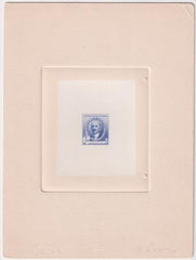 US 887P1 Daniel French Large Die Proof in Blue on India