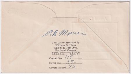 US 874 Autographed  Cover, Charles Edison Sec. of Navy