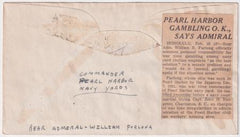 US 932  Autographed Cover  Signed by Rear Admiral William Furlong