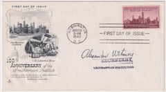 US 943  Autographed FDC Signed by Alexander Wetmore, Secretary of Smithsonian