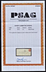 US 500 Fine Single on Small Cover - PSAG Cert cv $650