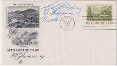 US 999 Autographed FDC Signed by Clifford A. Jones, Lt. Gov. of Nevada