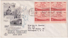 US 1061 Autographed FDC Signed by Frank Carlson, Senator