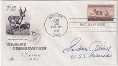 US 1078 Autographed FDC Signed by Gordon Arlott, Senator